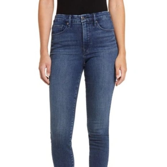 Good American Pants - GOOD AMERICAN   Good Legs High Waist Raw Hem Skinny Jeans - 14/32